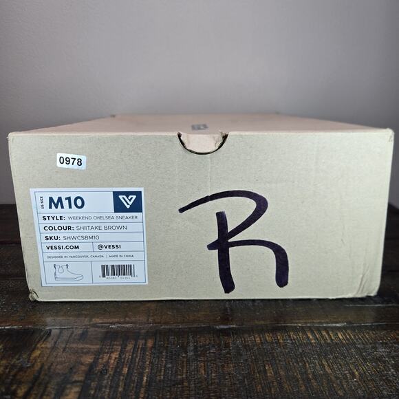 Vessi Weekend Chelsea Mens Size 10 Waterproof Shoes Shiitake Brown - Picture 13 of 13